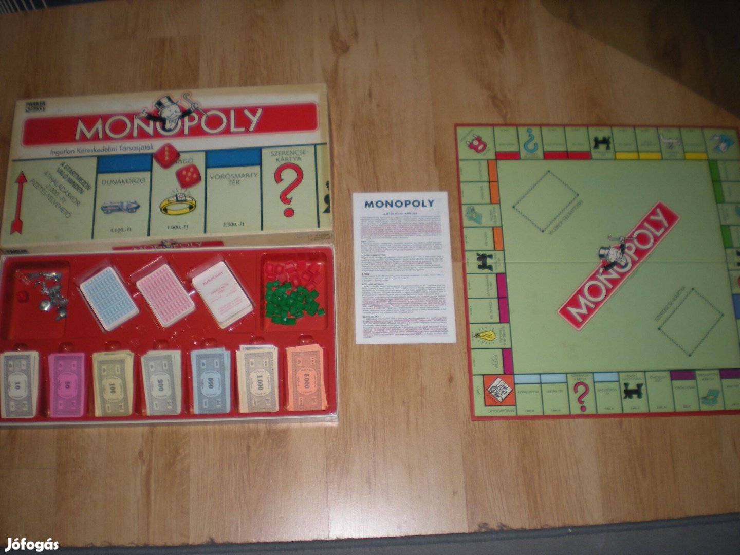 Régi retró Monopoly társasjáték társas játék hiánytalan Parker 2