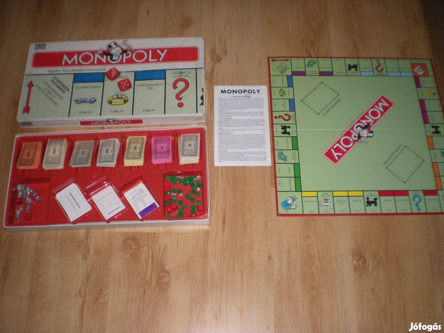 Régi retró Monopoly társasjáték társas játék hiánytalan Parker 2