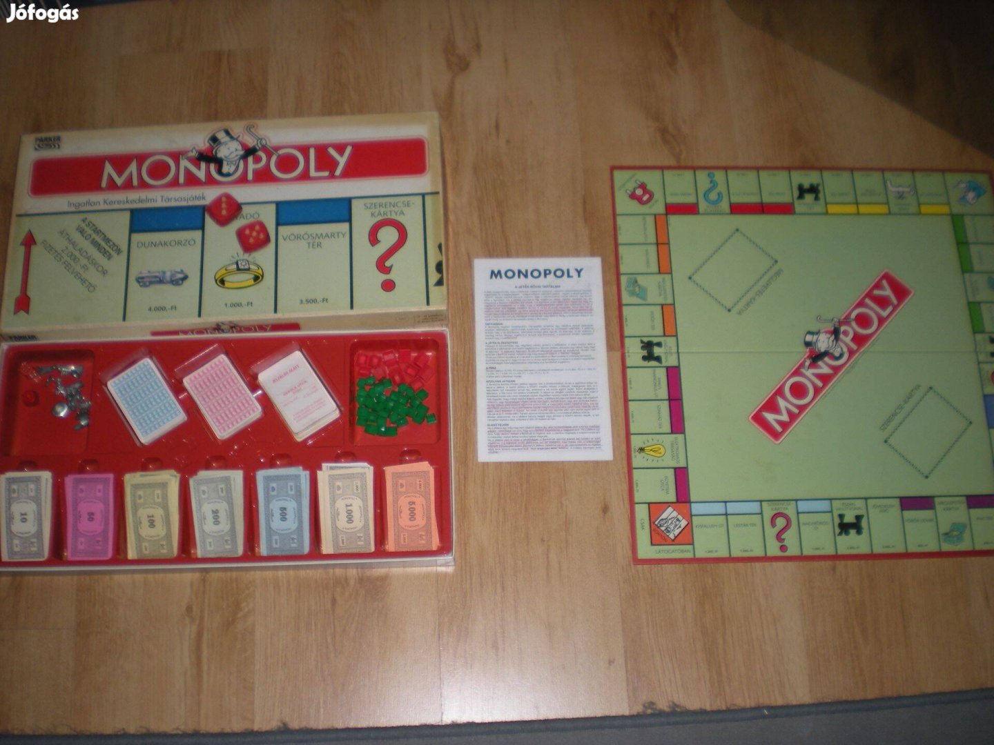 Régi retró Monopoly társasjáték társas játék hiánytalan