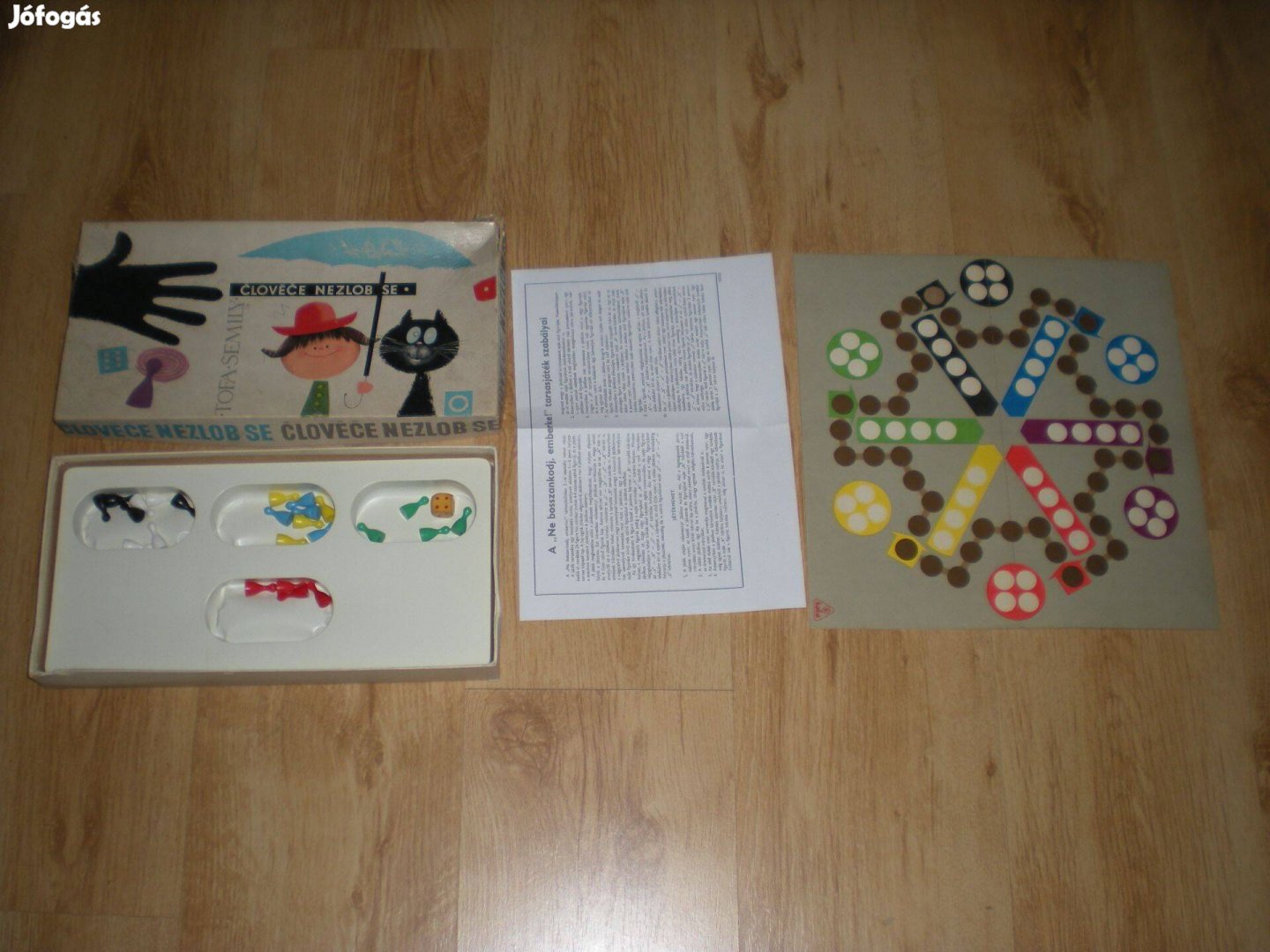 Régi retró Ne bosszankodj emberke ! társasjáték játék