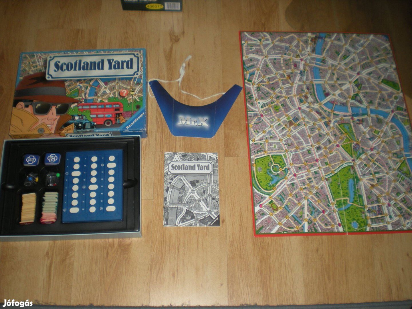 Régi retró Scotland Yard Ravensburger társasjáték társas hiánytalan