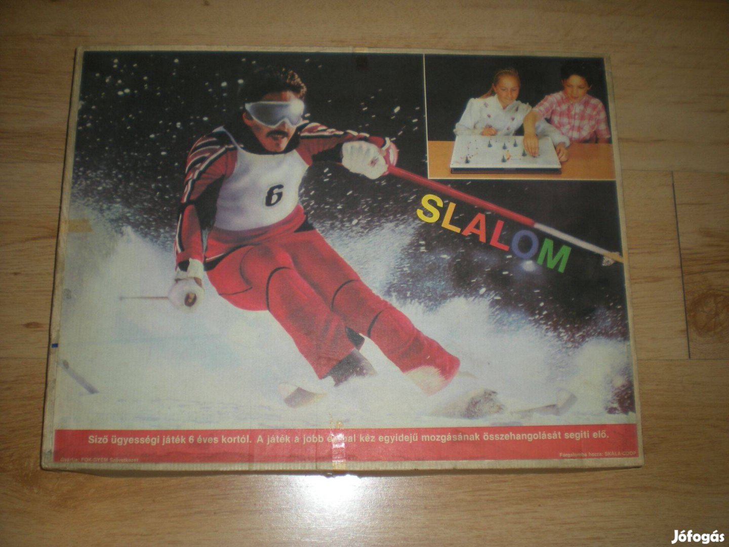 Régi retró Slalom társasjáték társas játék Skála Coop hiánytalan