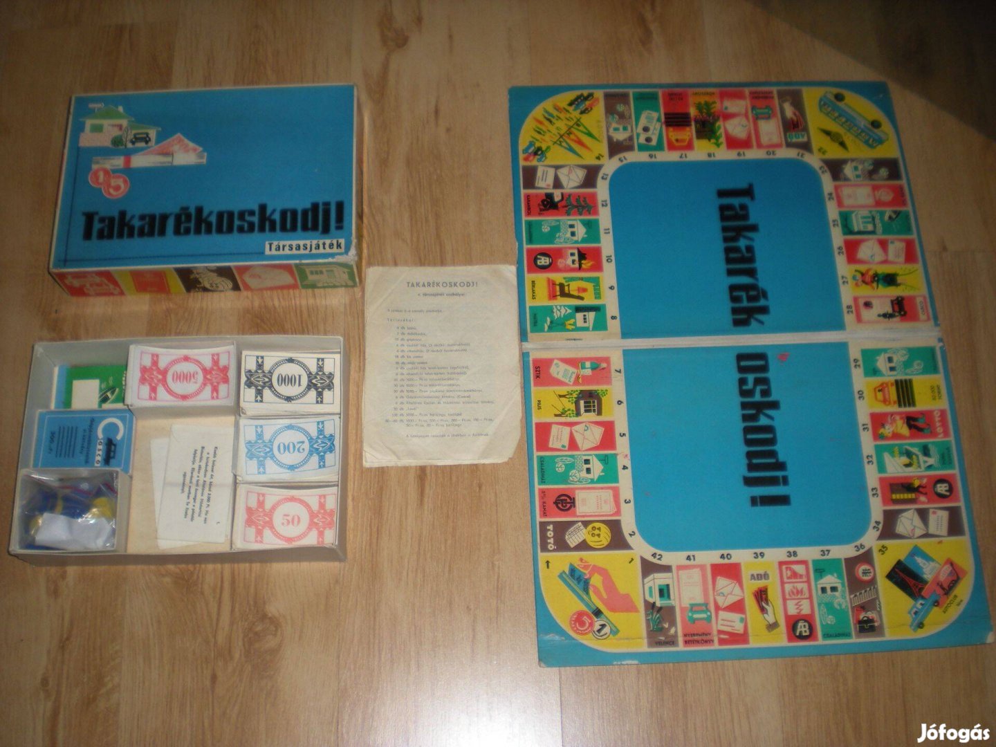 Régi retró Takarékoskodj ! társas játék társasjáték
