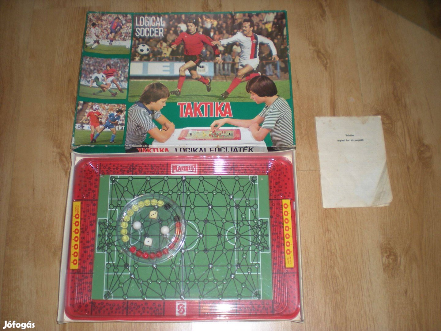 Régi retró Taktika logikai foci játék társasjáték társas