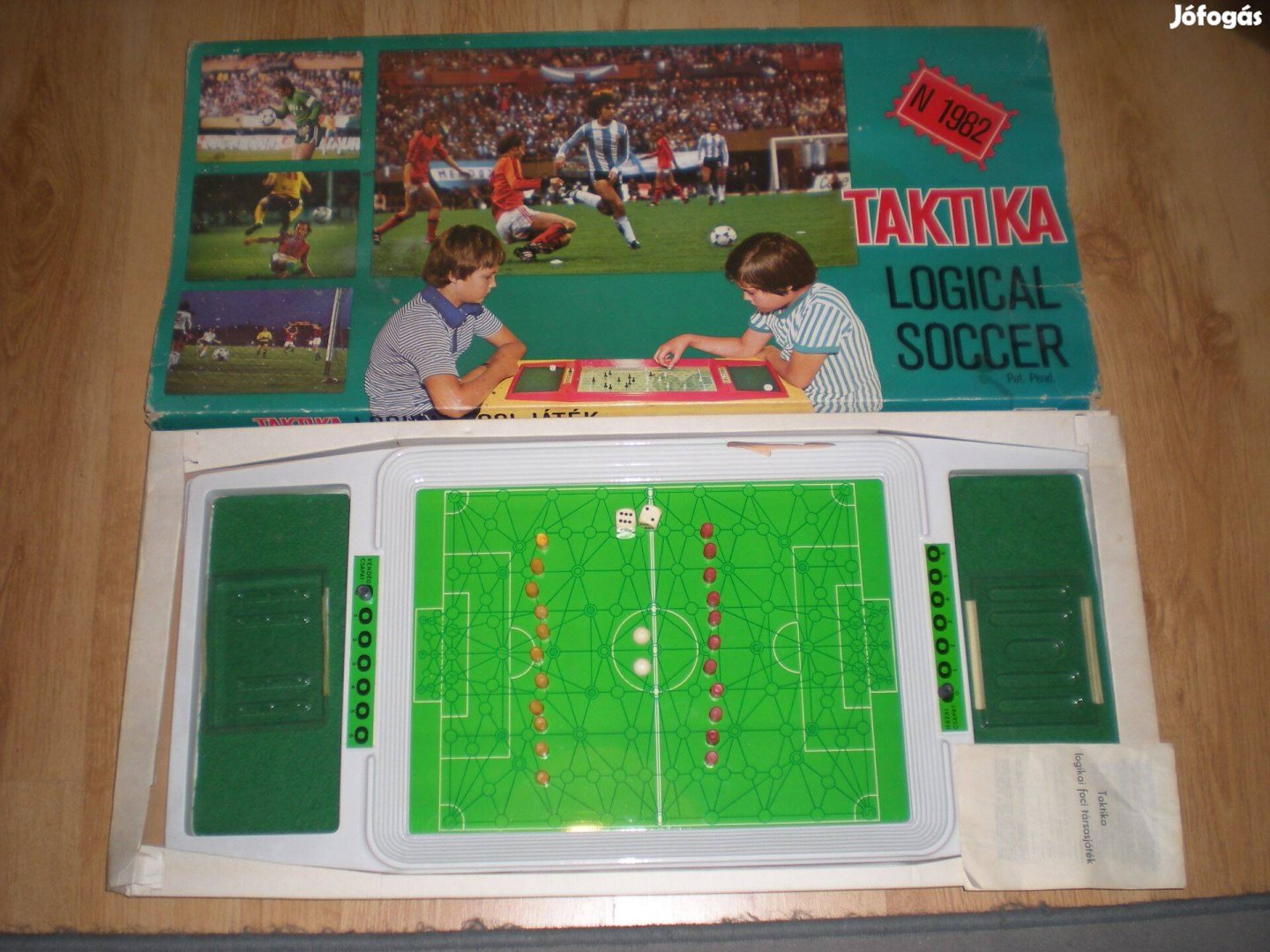 Régi retró Taktika logikai foci játék társasjáték társas