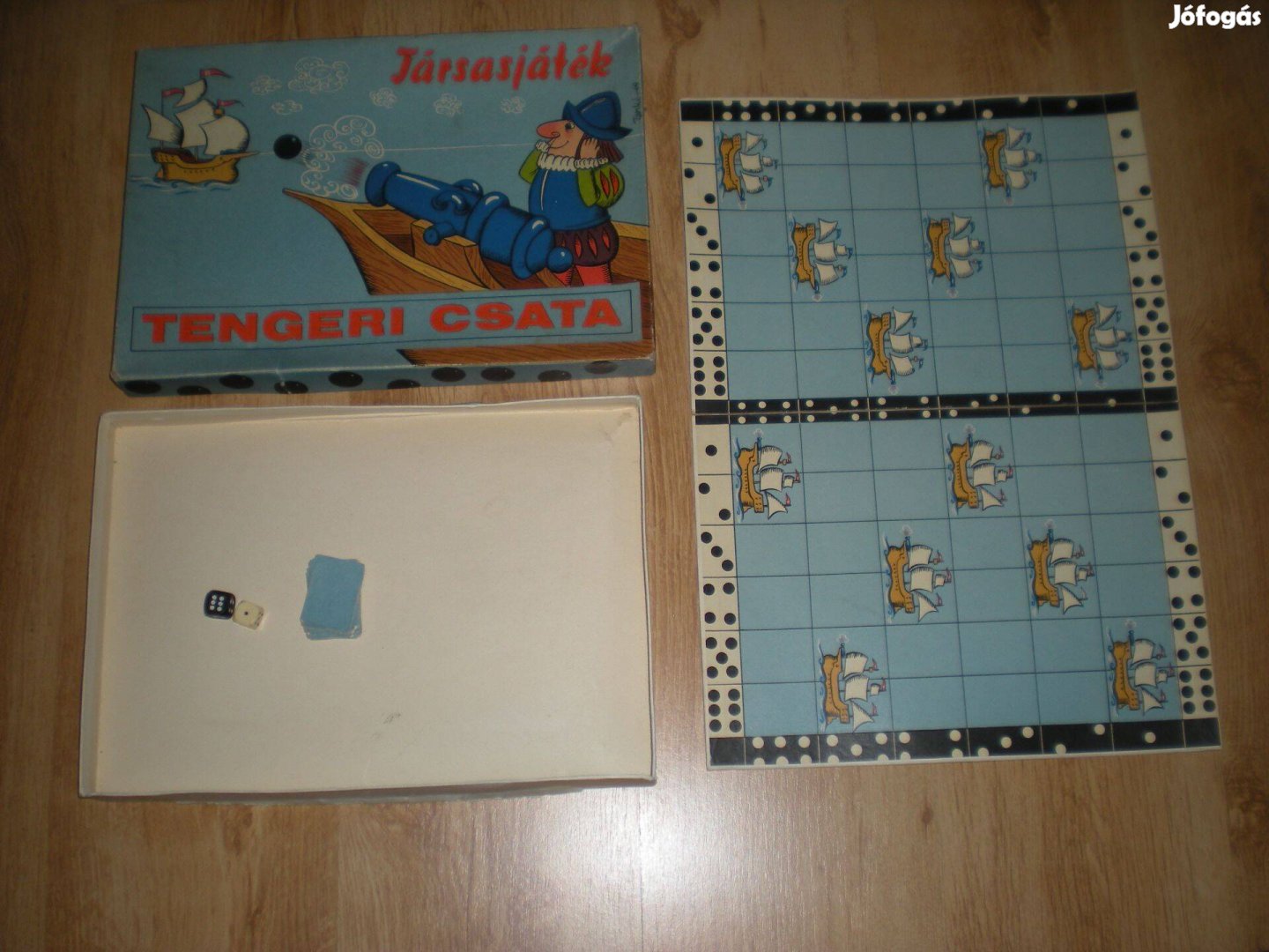 Régi retró Tengeri Csata társasjáték társas játék