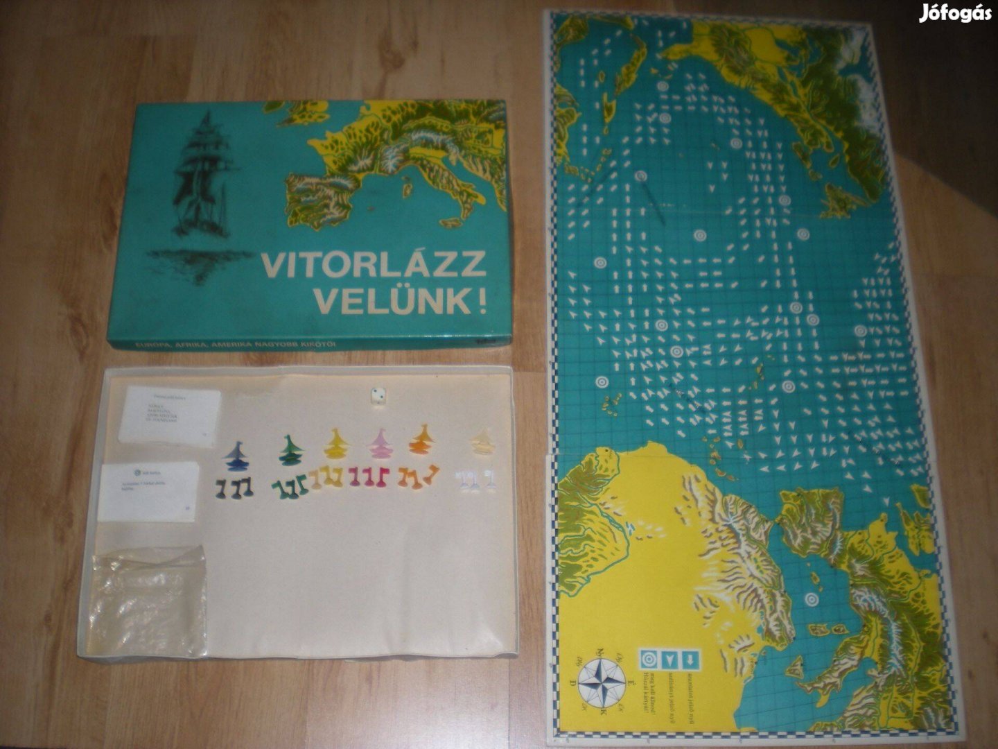 Régi retró Vitorlázz velünk ! társas játék társasjáték