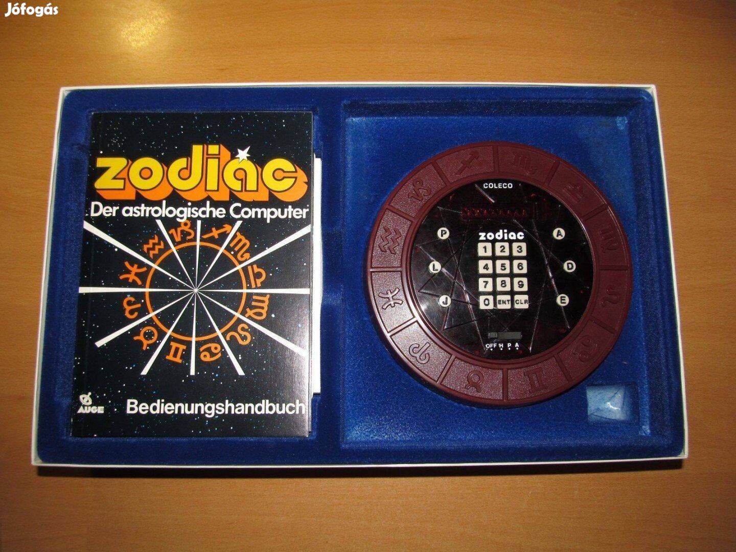 Régi retró Zodiac horoszkóp készítő számítógép (Coleco, 1979)