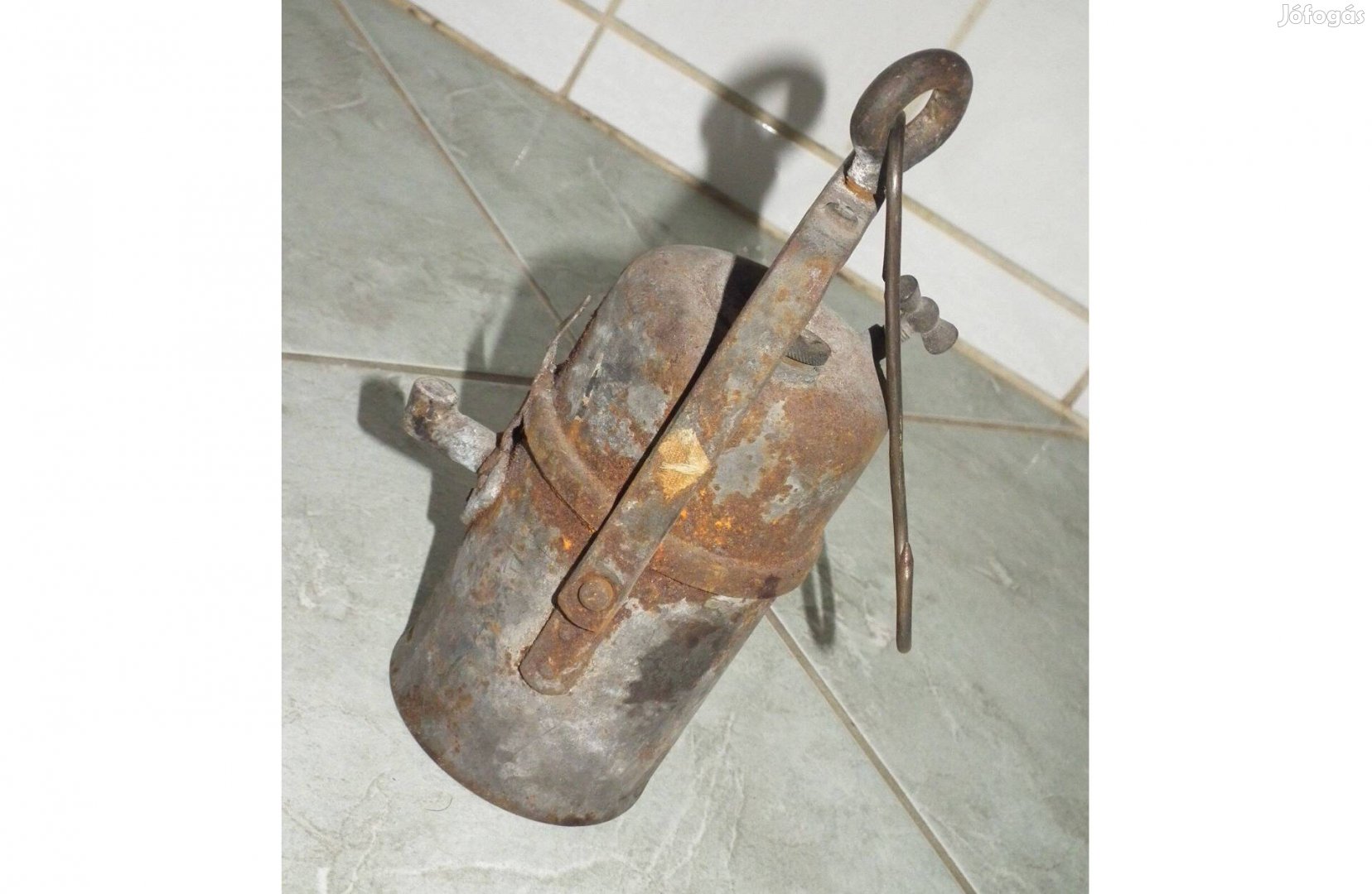 Régi retró bányász lámpa bányászlámpa karbidlámpa nr.3