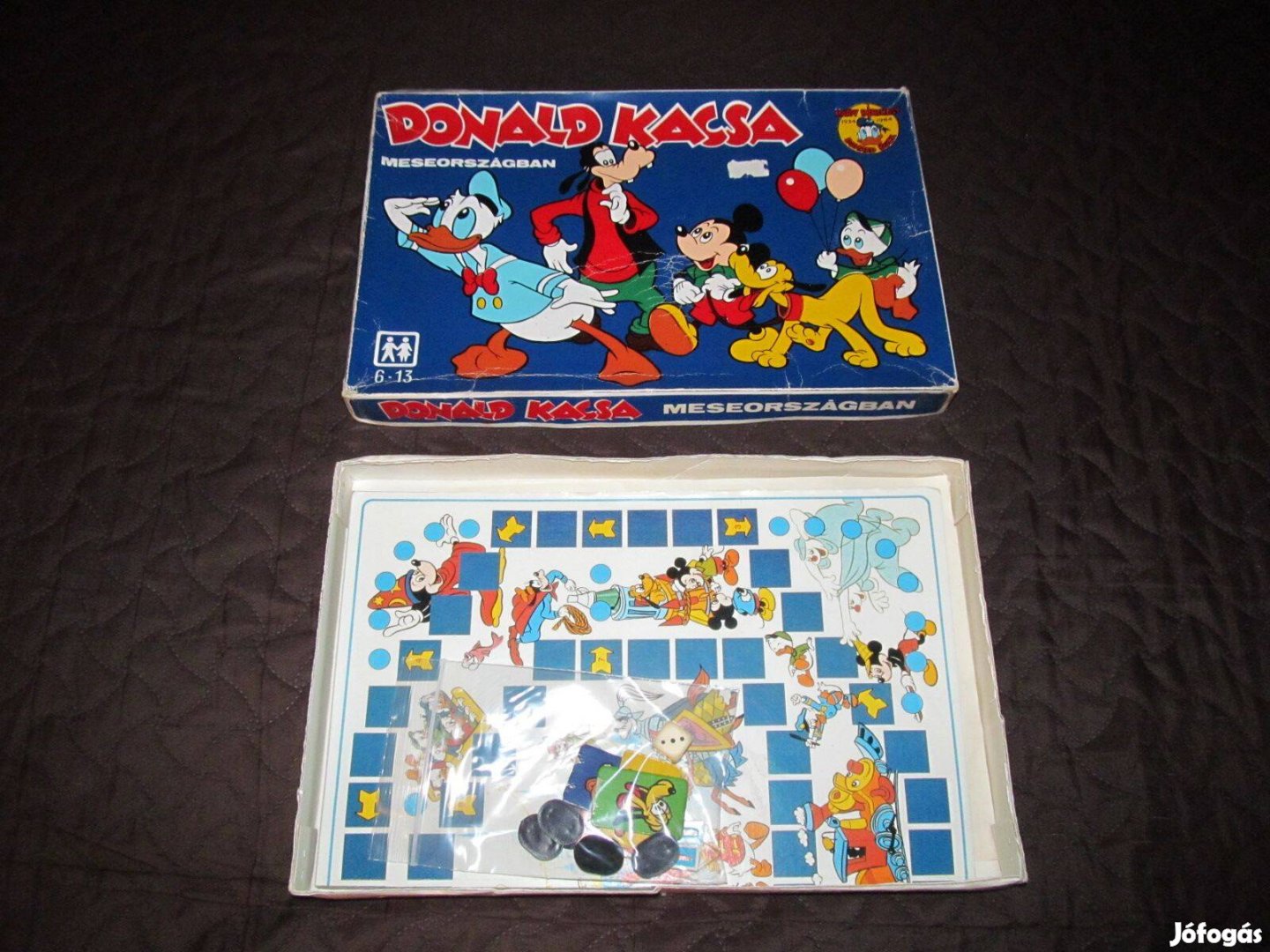 Régi retró hiánytalan társasjáték: Donald Kacsa Meseországban (1984)