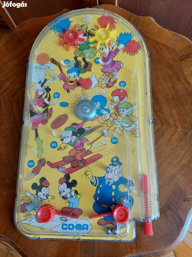 Régi retro nagyméretű Disney flipper