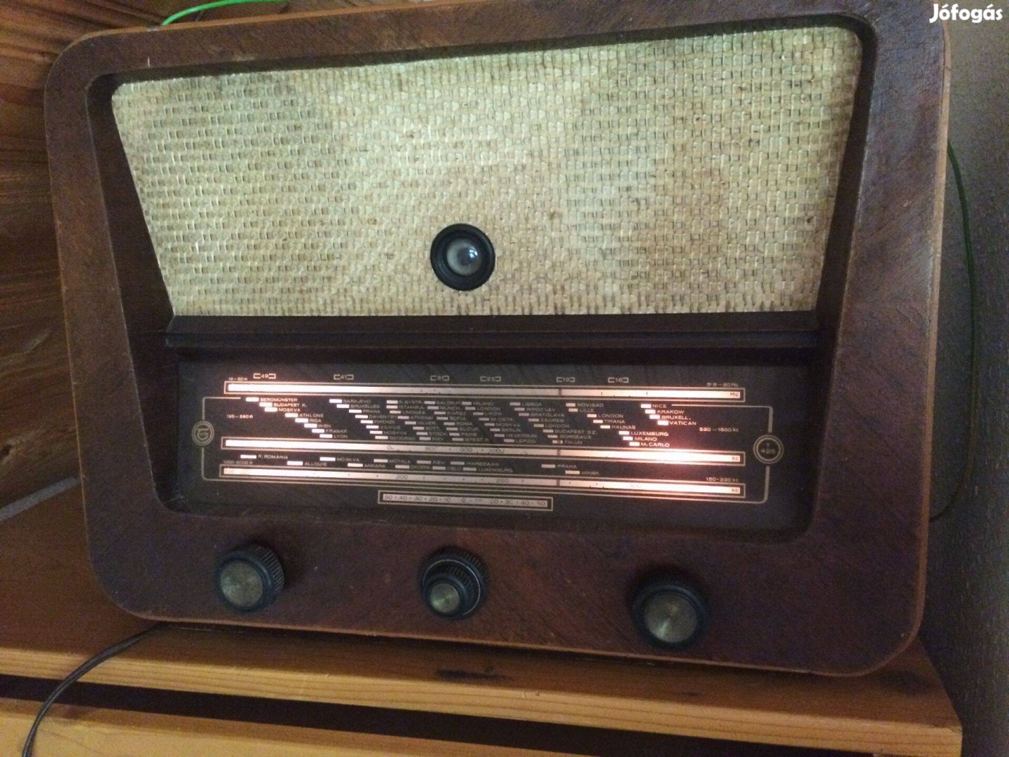 Régi retro rádió