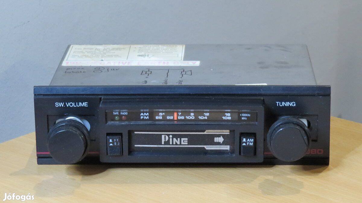 Régi retro rádió autórádió rádió magnó