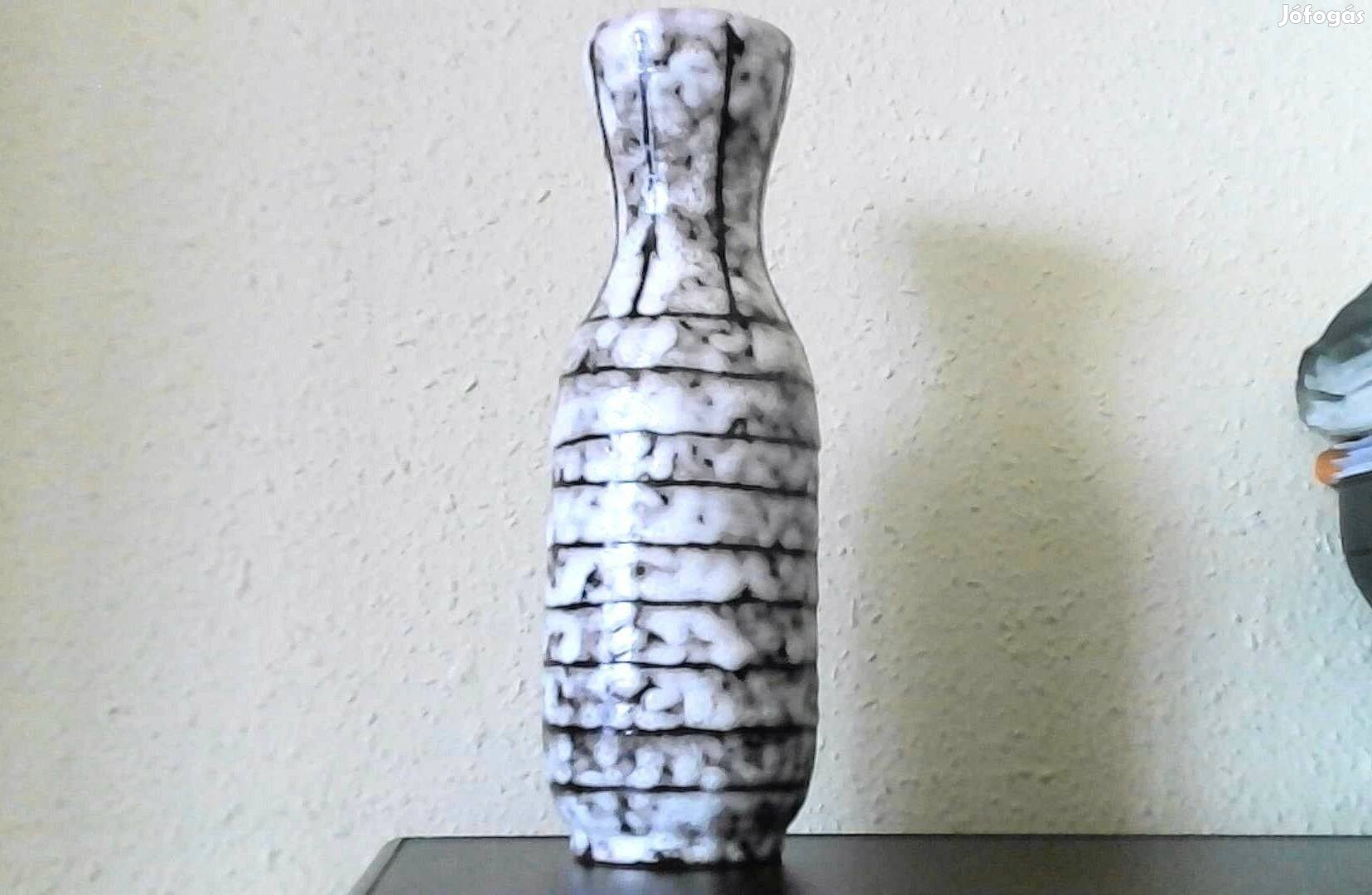 Régi retro szép Tófej kerámia váza 27 cm