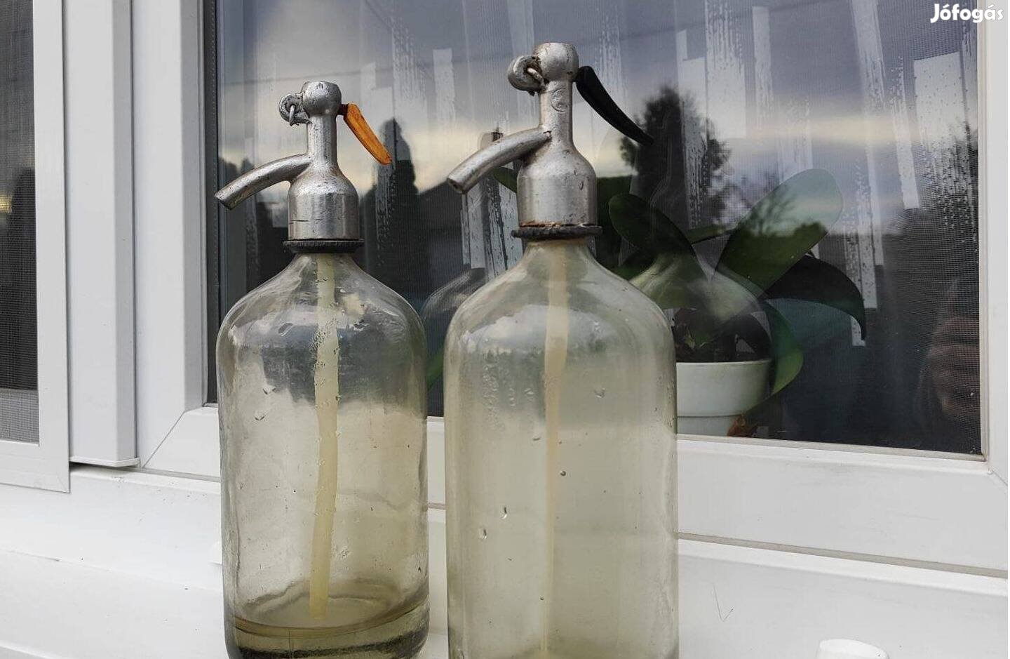 Régi retró vintage szódásüveg