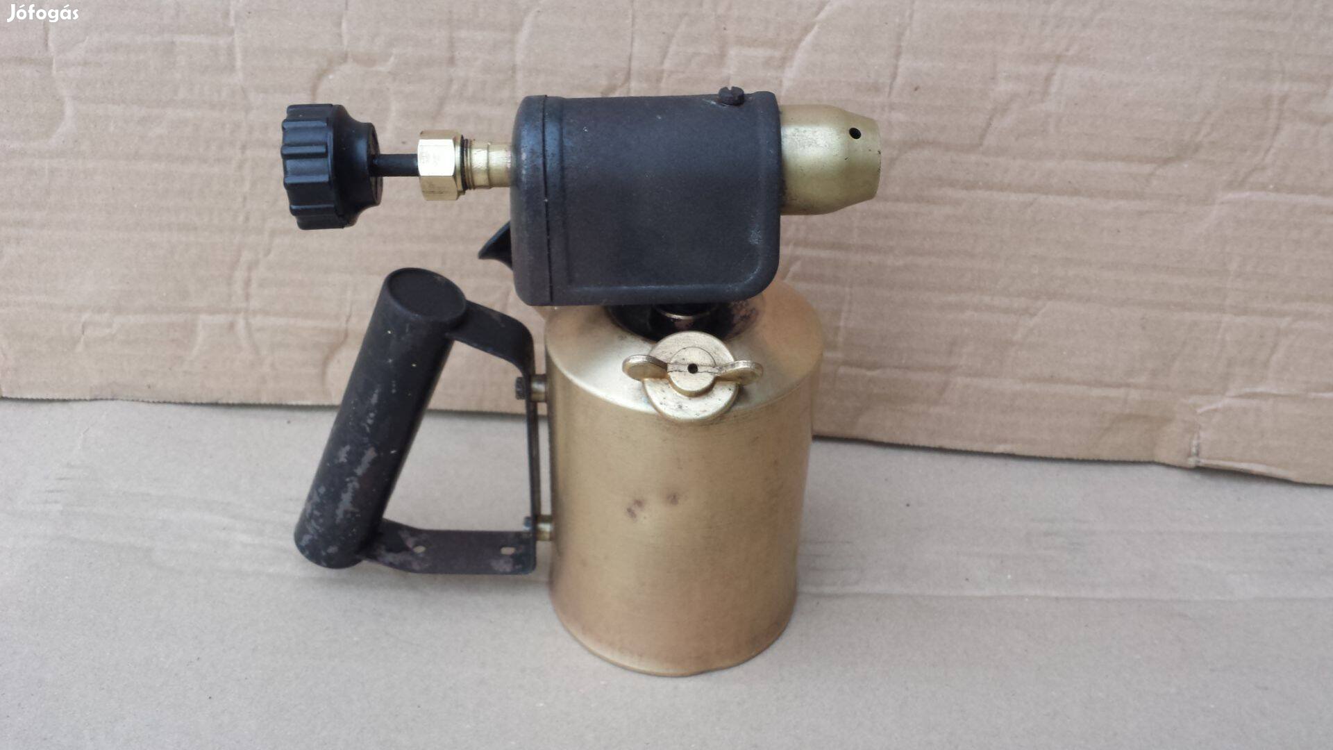 Régi réz ritka vintage benzin lámpa benzines forrasztó benzinlámpa