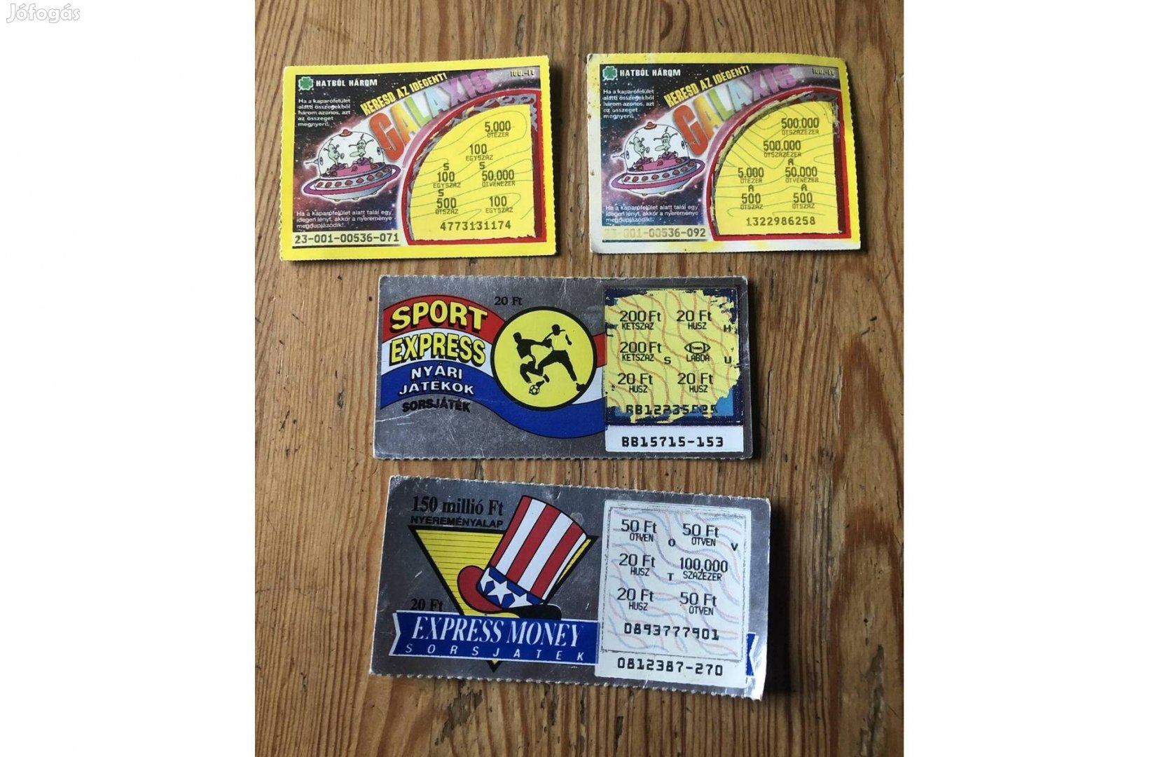 Régi sorsjegy 500 Ftdb