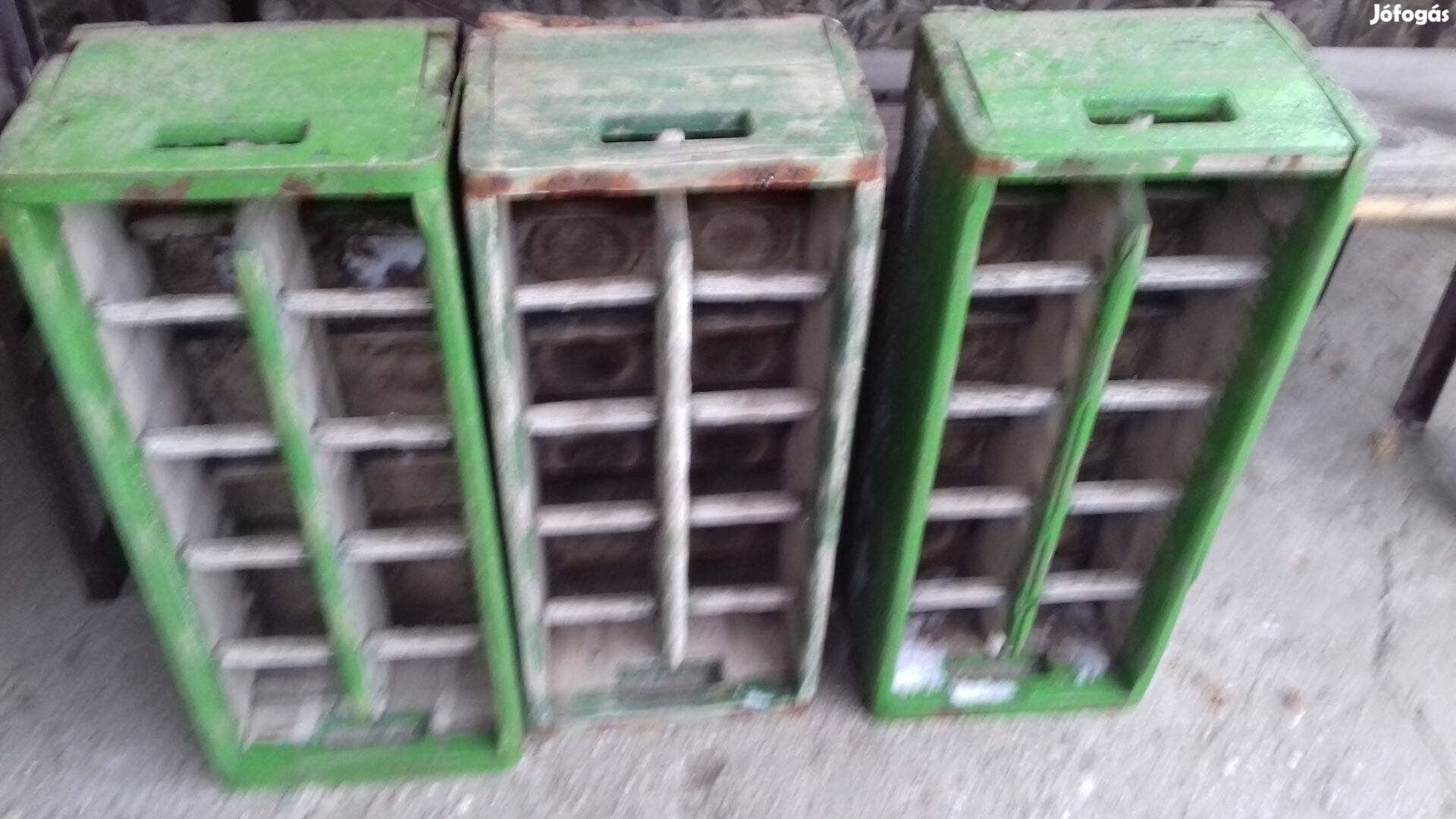 Régi szódásüveg tartó rekesz láda