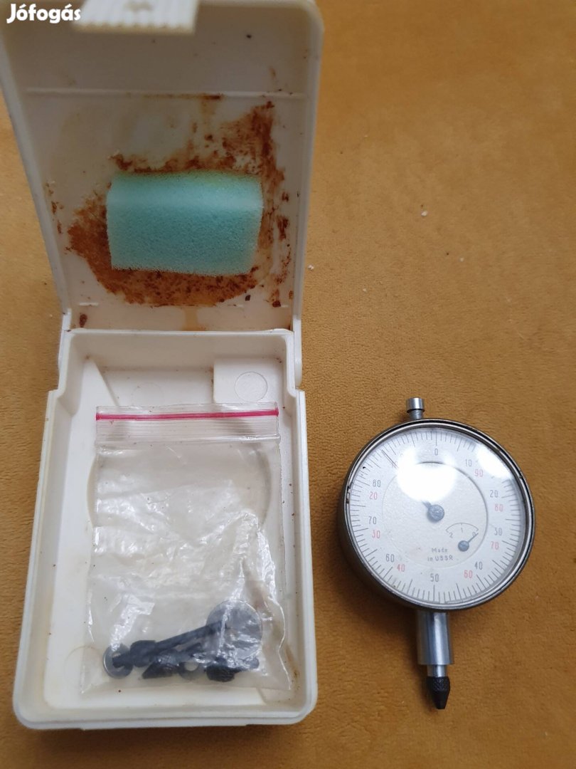 Régi szovjet mikrométer,eredeti dobozában 