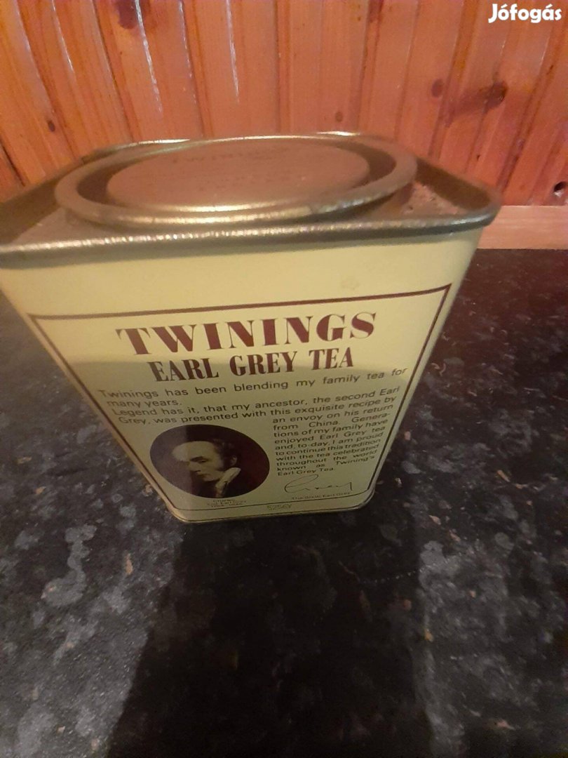 Régi tea fű tartó doboz