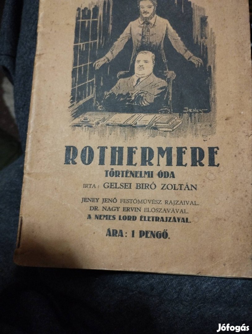 Régi történelmi óda 1920-as évekből.Gelsei Bíró Zoltán műve.