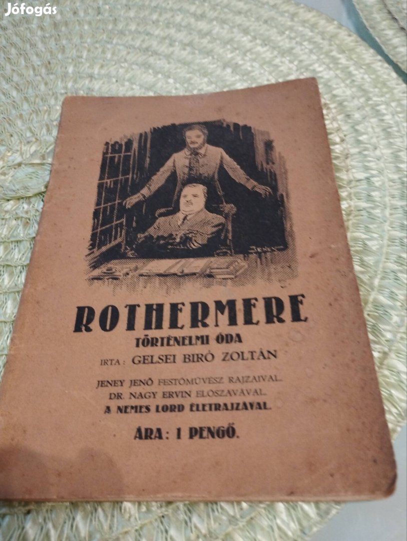 Régi történelmi óda 1928-ból. 32 oldalon.