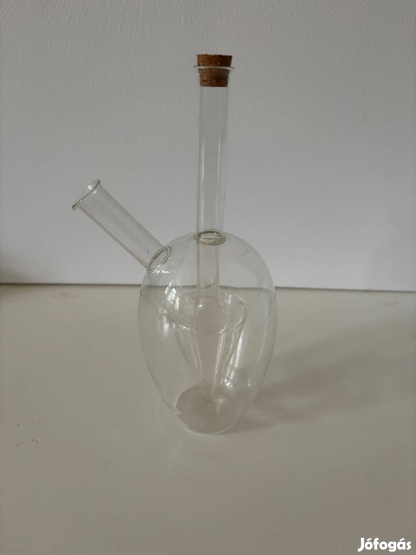 Régi üveg - dupla váza, lombik