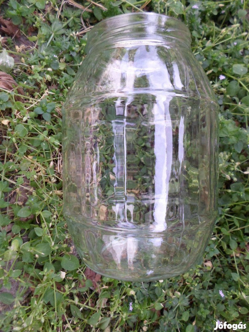Régi üveg befőzéshez, befőttesüveg (1,5-2 liter) 1