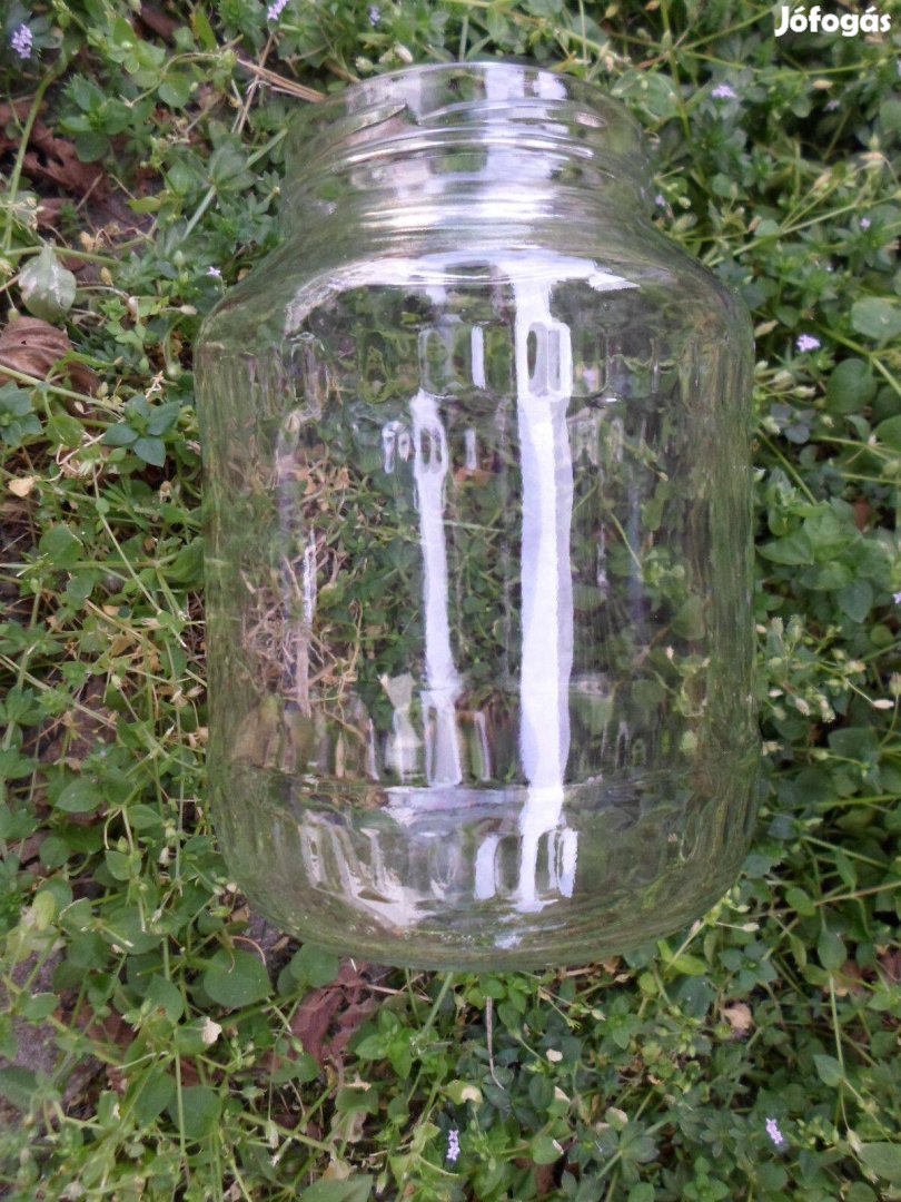 Régi üveg befőzéshez, befőttesüveg (1,5-2 liter) 2