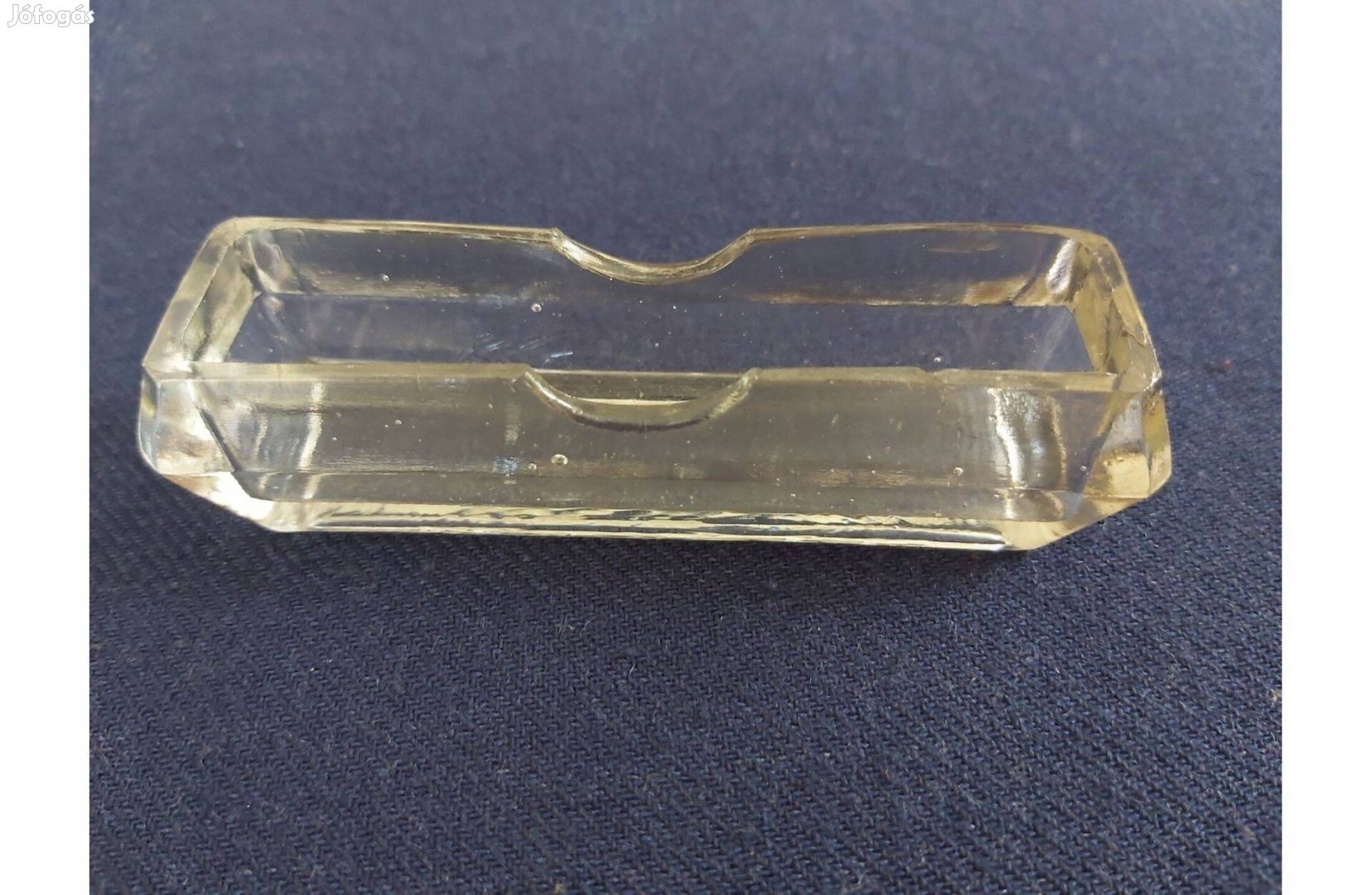 Régi üveg fogpiszkáló tartó