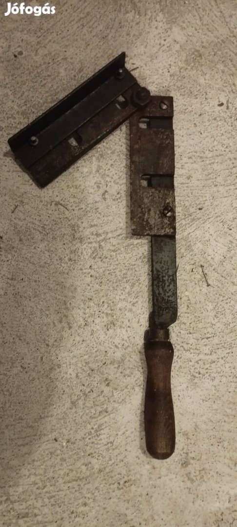Régi vas karos lemezvágó olló 18 cm kés hossz, 44cm hosszúsag