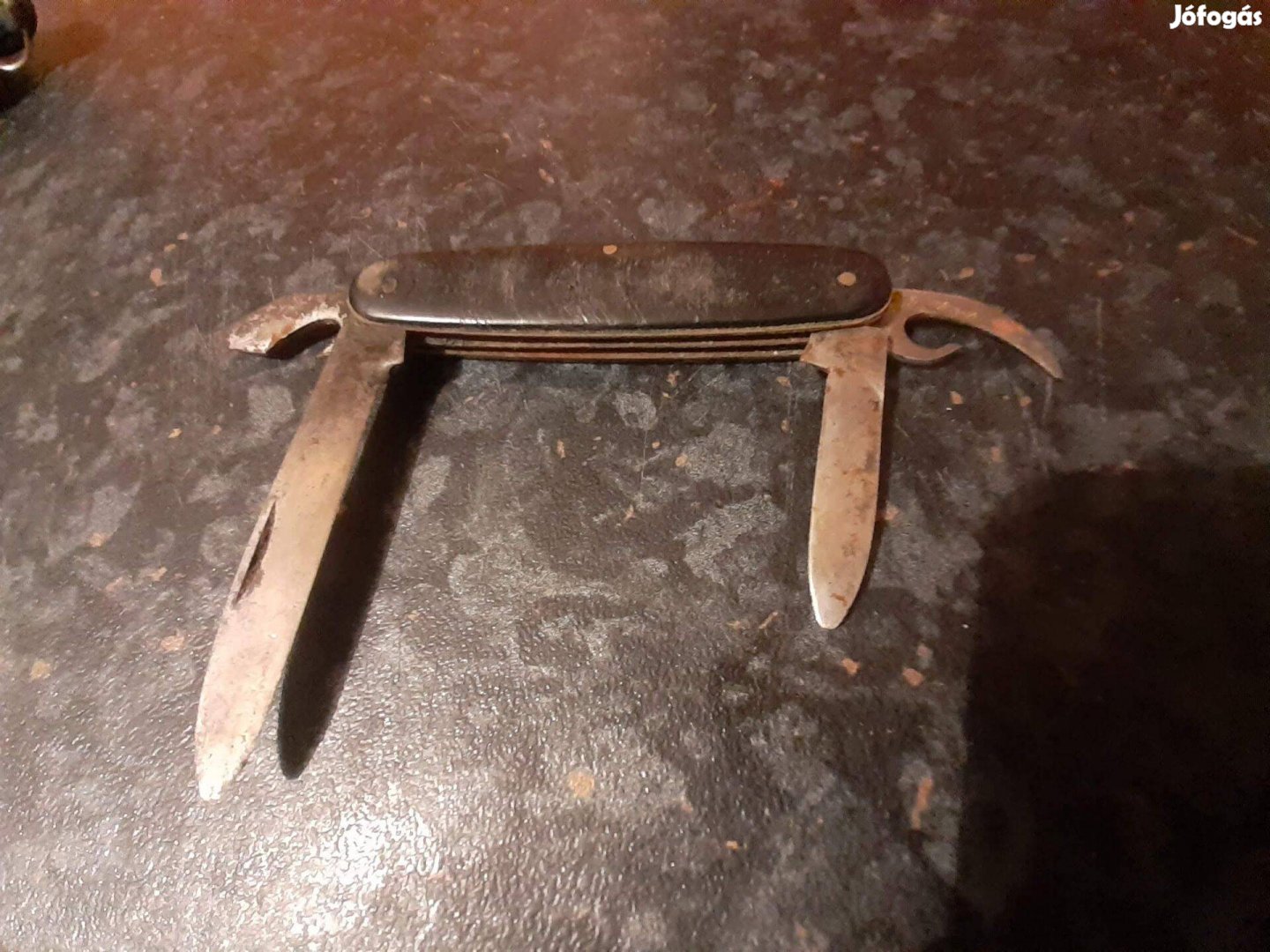 Régi zsebkés bicska fekete ill barna színbe