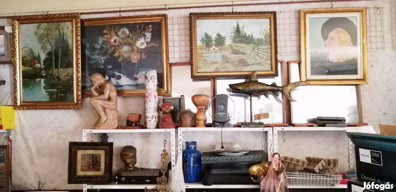 Régiségek műtárgyak egy egész raktár eladó lehetőleg egyben