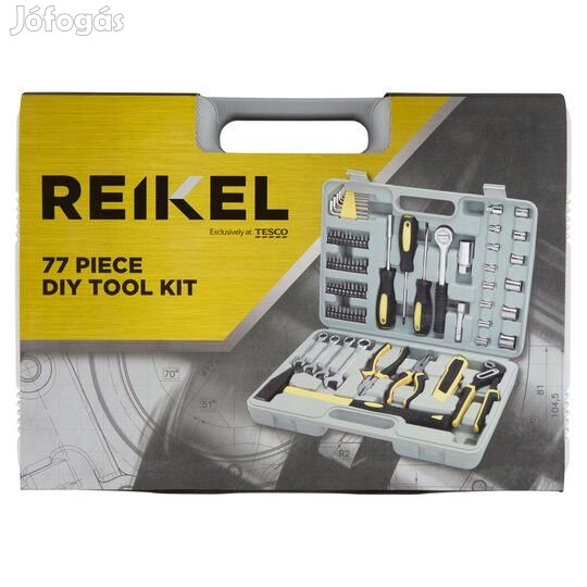 Reikel 77 részes DYE TOOL hobbi barkácskészlet, szerszámkészlet koffe