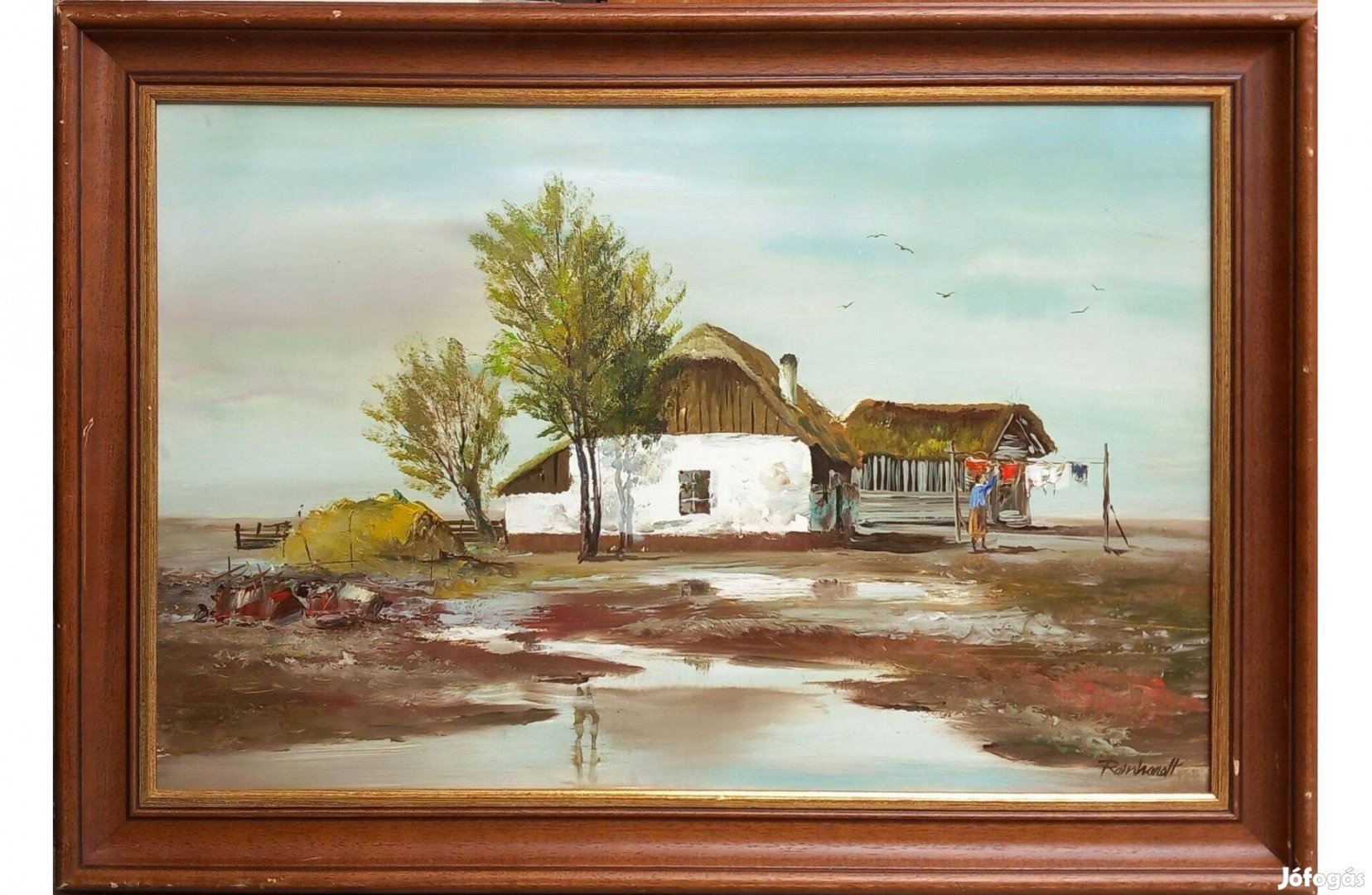 Reinhardt István: Tanya, 40x60 cm