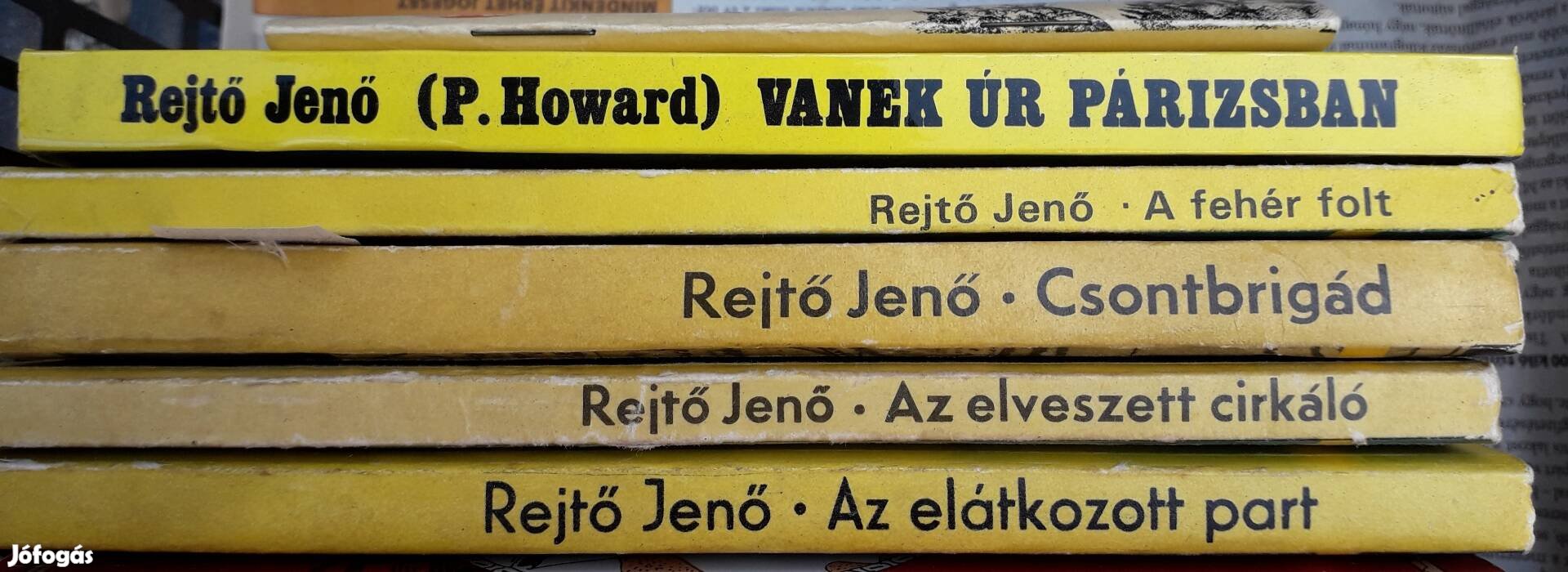 Rejtő Jenő (P. Howard) könyvsorozat.