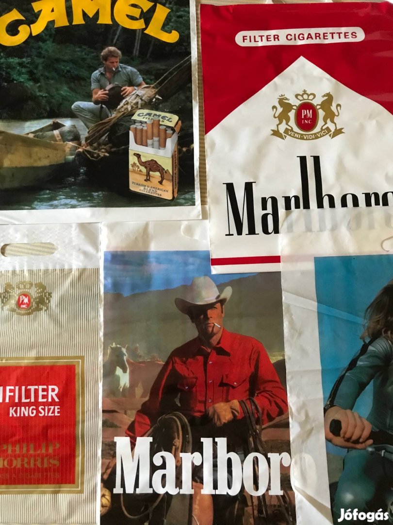 Reklám retro szatyor Marlboro Camel eladó