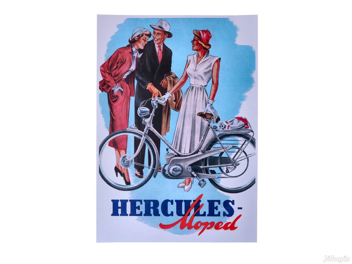 Reklámplakát Hercules Mopedhez Zündapp motorral, 213-as típus, 50-es é