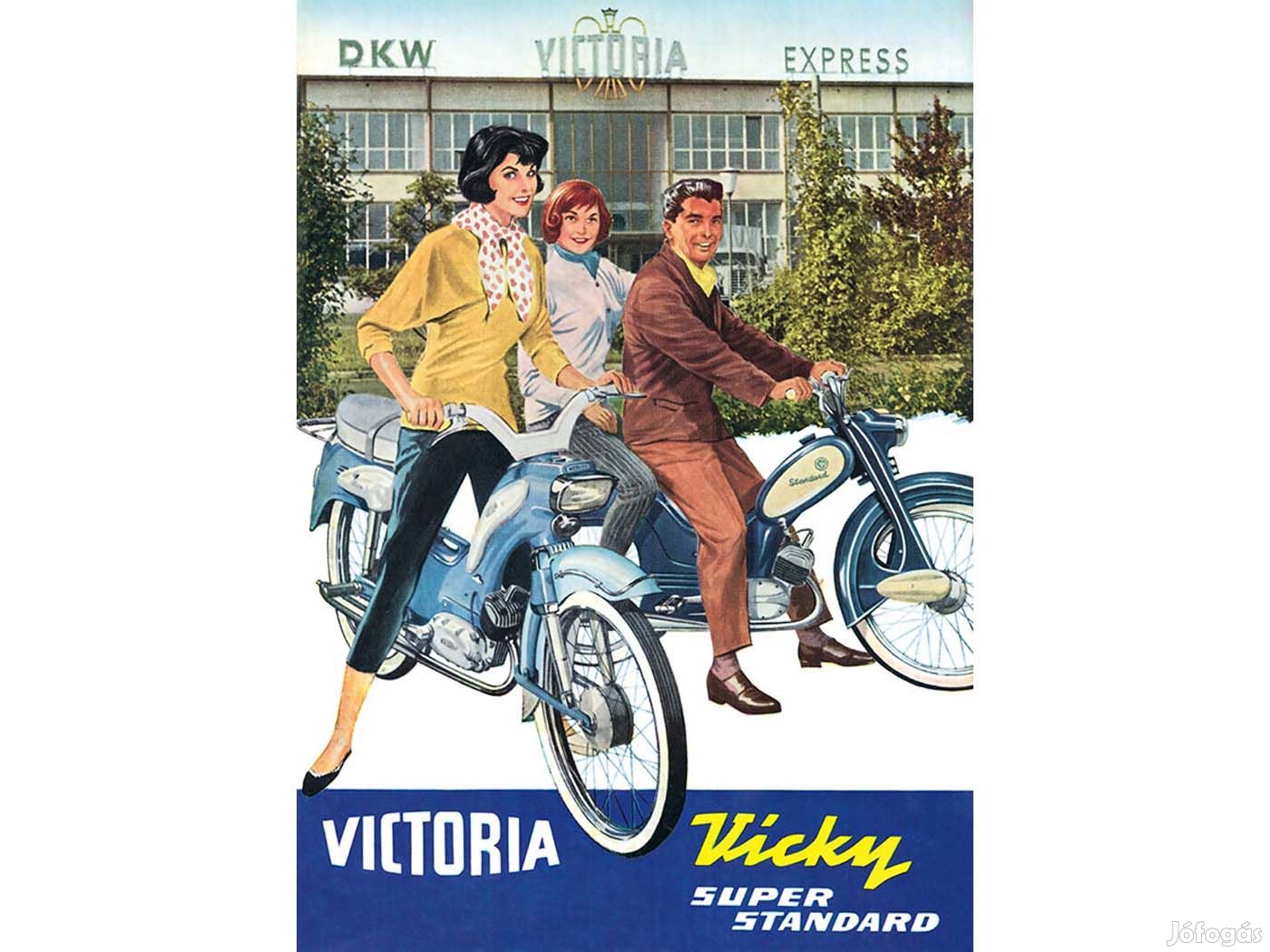 Reklámplakát újranyomás 42cm x 29cm Victoria (DKW Express), Vicky Stan