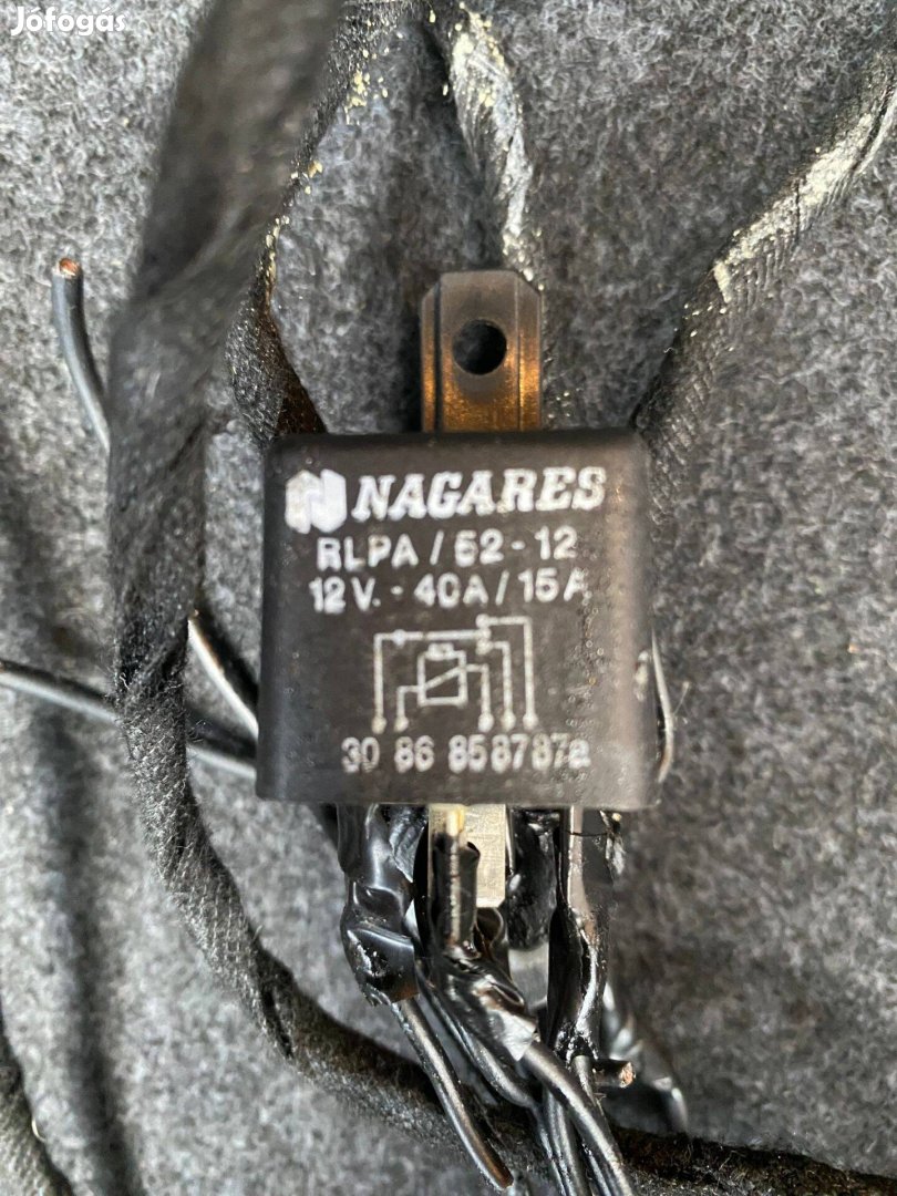 Relé Nagares 5 Lábú RLP/52-12 12V/40A/15A indításblokkoló