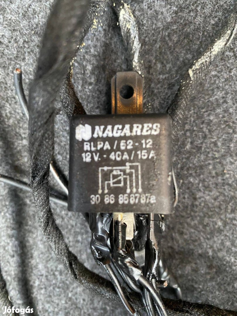 Relé Nagares 5 Lábú RLP/52-12 12V/40A/15A indításblokkoló