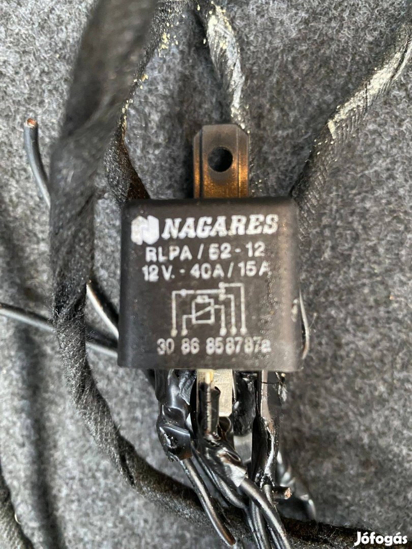 Relé Nagares 5 Lábú RLP/52-12 12V/40A/15A indításgátló