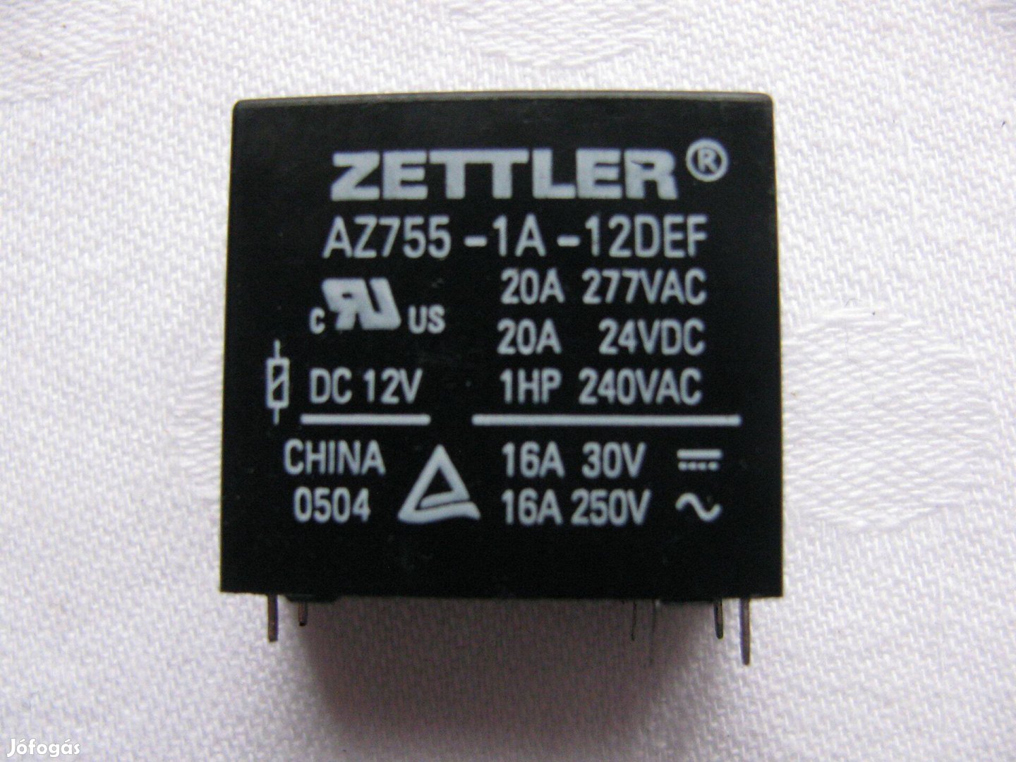 Relé Zettler Az755-1A-12DEF