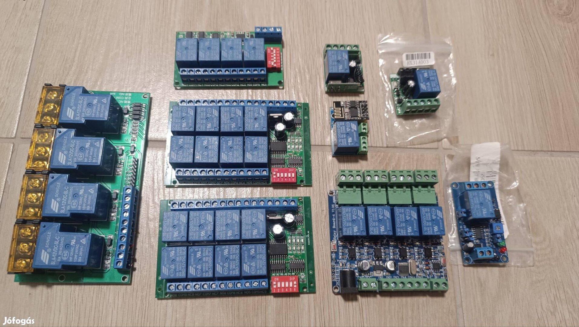Relémodulok és vezérlőkártyák
