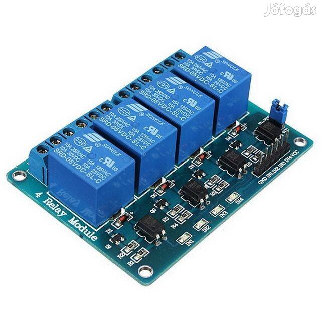 Relépanel 5V 4ch Arduino PIC AVR Relé Panel Modul