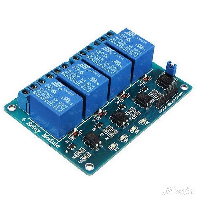 Relépanel 5V 4ch Arduino PIC AVR Relé Panel Modul