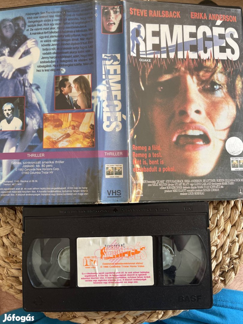 Remegés vhs kazetta