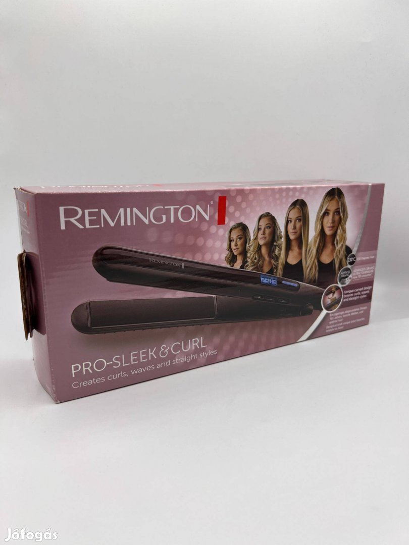 Remington Pro-Sleek and Curl S6505 hajvasaló, 230C, LED kijelző, új