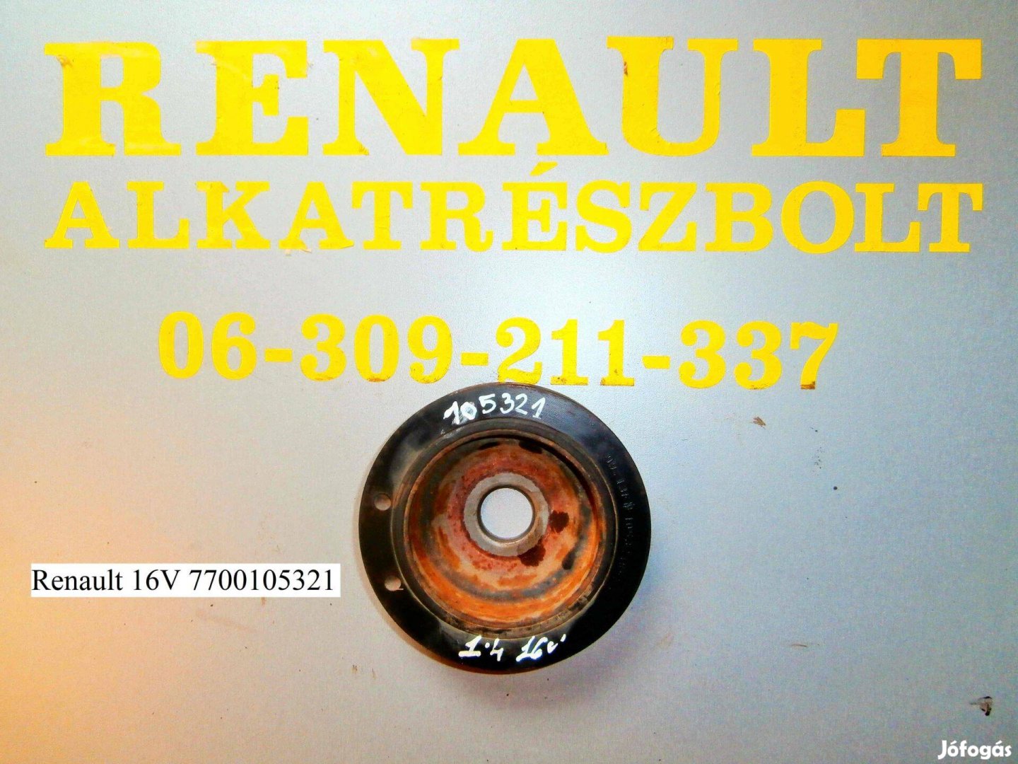 Renault 16V 7700105321 főtengely ékszíjtárcsa