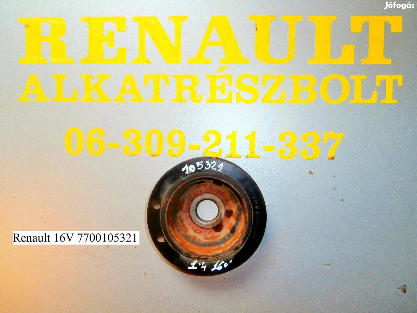 Renault 16V 7700105321 főtengely ékszíjtárcsa